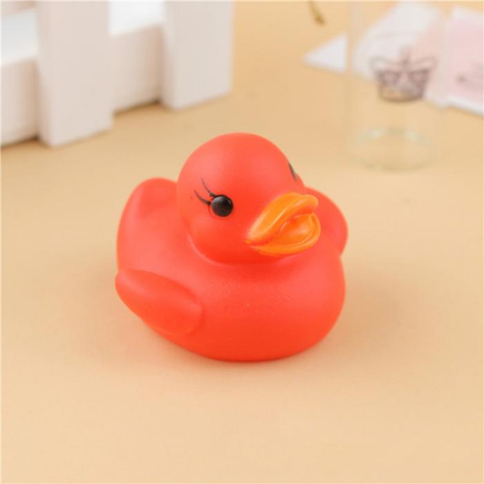 6Pcs/Set Cute LED Flashing Light Floating Duck Bath Tub Shower Rubber Toy for Kids BM88